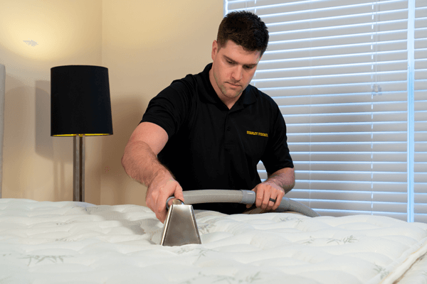 Stanley Steemer cleaning a mattress